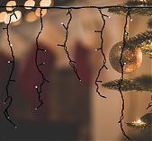 Гирлянда светодиодная Sneha A-056AR RGB, IP44, бахрома, Разноцветная, 5 м