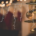 Гирлянда светодиодная Sneha A-056R WT FLASH, IP44, бахрома, Нейтральный свет, 5 м