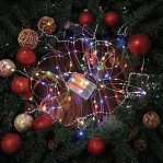 Гирлянда светодиодная SY20L-0, IP20, нить, Разноцветная, на батарейках, 10 м