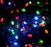 Гирлянда светодиодная Волшебная страна LED100-8-MC 54091, IP20, нить, разноцветная, 8 м