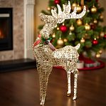 Фигура светодиодная Олень Y4-4111, 60 LED, декоративная, Теплый свет, высота 60 см
