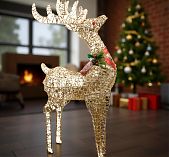 Фигура светодиодная Олень Y4-4111, 60 LED, декоративная, Теплый свет, высота 60 см