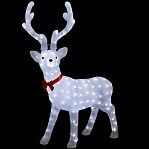 Фигура светодиодная Олень Y4-7437, 100 LED, декоративная, Нейтральный свет, высота 80 см