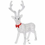 Фигура светодиодная Олень Y4-7437, 100 LED, декоративная, Нейтральный свет, высота 80 см