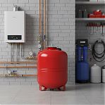 Бак расширительный Vodos Heat VS00210, для системы отопления 100 л, 5 бар, вертикальная установка