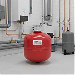 Бак мембранный Vodos Heat VS00207, вертикальный, 35 л, 5 бар, G 3/4", для отопления, красный