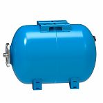 Бак мембранный Vodos Base 50 HOR, VS00247, горизонтальный, 50 л, 10 бар, G 1", для водоснабжения, голубой