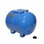 Бак мембранный Vodos Base 50 HOR, VS00247, горизонтальный, 50 л, 10 бар, G 1", для водоснабжения, голубой