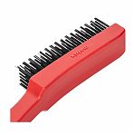 Щетка зачистная Matrix 74816, шестирядная, закаленная прямая проволока, с пластиковой ручкой