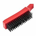 Щетка зачистная Matrix 74816, шестирядная, закаленная прямая проволока, с пластиковой ручкой