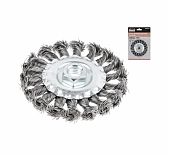 Щетка дисковая Gepard GP0890-100, 100 мм, М14, витая проволока, для УШМ