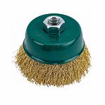 Щетка для УШМ Волат 81030-75, М14, чашка 75 мм, по металлу, торцевая крацовка