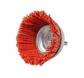 Корщетка-чашка нейлоновая FIT 38627, для дрелей, хвостовик 6 мм, диаметр 75 мм