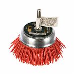 Корщетка-чашка нейлоновая FIT 38627, для дрелей, хвостовик 6 мм, диаметр 75 мм