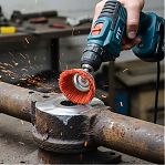 Корщетка-чашка нейлоновая FIT 38627, для дрелей, хвостовик 6 мм, диаметр 75 мм