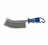 Щетка ручная Росомаха 924002, стальная щетина, пластиковая ручка