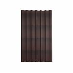 Черепица битумная Ондулин коричневый, листовая, для оформления кровли, 950х2000 мм