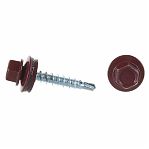 Саморез кровельный темная вишня RAL 3005 4.8х51 мм