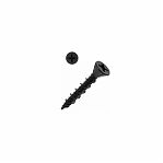Саморез черный для ГВЛ 3.9х35 мм, острый, потайной, сталь, оксидированное покрытие