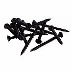 Саморез черный для ГВЛ 3.9х35 мм, острый, потайной, сталь, оксидированное покрытие