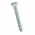 Саморез глухарь 6х50 мм, М6, сантехнический, внешний шестигранник, оцинкованная сталь