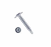 Саморез с прессшайбой Жесть УТ-00003094 острый 4.2х50 мм, оцинкованная сталь, упаковка 100 шт, контейнер 0.5 л