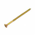 Саморез конструкционный потай Torx желтый цинк 6х100 6 шт