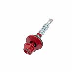 Саморез кровельный 4,8x35 RAL3011 красно-коричневый 8 шт