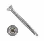 Саморез А2 DIN7982, 4х40 мм, универсальный, потайной, нержавеющая сталь