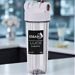 Корпус-колба фильтра ESSAN LUCK UT-00040270 прозрачный, пластик, холодная вода, 10SL, 1/2"