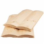 Блок-хаус, сорт АВ, Хвоя 28х142х5000 мм, имитация бревна, в упаковке 4 штуки