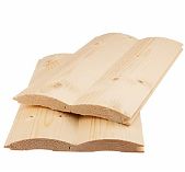 Блок-хаус, сорт АВ, Хвоя 28х142х5000 мм, имитация бревна, в упаковке 4 штуки