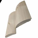 Блок-хаус, сорт АВ, Хвоя 28х142х5000 мм, имитация бревна, в упаковке 4 штуки