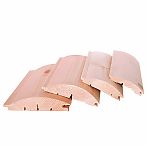 Блок-хаус, сорт АВ, Хвоя 28х142х5000 мм, имитация бревна, в упаковке 4 штуки