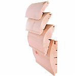 Блок-хаус, сорт АВ, Хвоя 28х142х5000 мм, имитация бревна, в упаковке 4 штуки