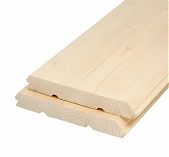 Имитация бруса, сорт АВ, Хвоя, 20х140х6000 мм, в упаковке 4 штуки