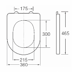 Сиденье для унитаза Horke O-1002C