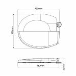 Сиденье для унитаза AV Engineering King AVE129716, гигиеничное покрытие premium-класса