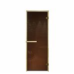 Дверь для бани Doorwood Бронза 1900х700 мм, хвоя, стекло 6 мм, 2 петли