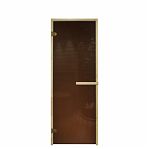 Дверь для бани Doorwood Бронза 1900х700 мм, хвоя, стекло 6 мм, 2 петли