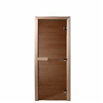 Дверь для бани Doorwood Бронза 1900х700 мм, хвоя, стекло 8 мм, 3 петли