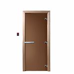 Дверь для бани Doorwood Бронза 2000х800 мм, ольха, матовое стекло 8 мм, 3 петли