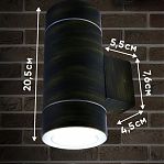 Светильник уличный Uniel UUL-S92A 2х50W/GX53 IP65 BRONZE светодиодный UL-00009364, бронзовый