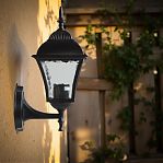 Фонарь уличный Reluce 08243-0.2-001W BK настенный, 40 Вт, Е27, IP44, металл, черный