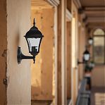 Фонарь уличный Reluce 08243-0.2-001W BK настенный, 40 Вт, Е27, IP44, металл, черный