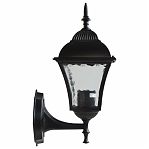 Фонарь уличный Reluce 08243-0.2-001W BK настенный, 40 Вт, Е27, IP44, металл, черный