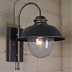 Светильник уличный Reluce 08300-9.2-001SJ BKG настенный, 40 Вт, Е27, IP54, черная бронза