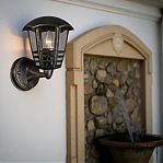 Фонарь уличный Reluce 08303-9.2-001SJ BKG настенный, 40 Вт, Е27, IP54, металл, бронза