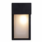 Фонарь уличный Reluce 09355-9.2-001U BK настенный, 40 Вт, Е27, IP44, металл, черный с белым