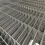 Секция заборная 3D Гиттер 1730х2500 мм, ячейка 200х60 мм, d 3.8 мм, сетка оцинкованная, серебристый цвет